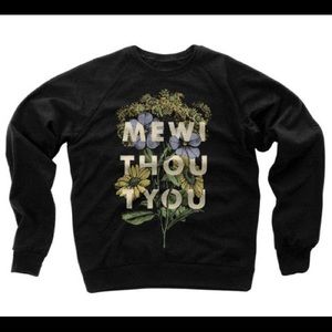 MEWITHOUTYOU Floral Crewneck Sweatshirt